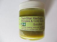 TwinStar Herbals Shingles and Cold Sore Solution 4 oz Works Great for Chicken Pox Too! Natural Organic Herbal Formula Created for Viral outbreaks to heal and sooth Pain. Stops Itch.