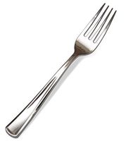 100 Silver Plastic Forks Premium Quality Disposable Silverware Polished, Cutlery Perfect Heavy Duty Flatware for Parties, Weddings, and Catering Events Heavy Duty Utensils