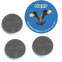HQRP 3 Pack Battery for GM KEYLESS ENTRY REMOTE FOB Saturn Aura 2008 / Sky 2007-2008 plus Coaster