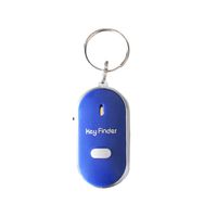 LED Key Finder, Voberry Whistle Sound Item Locator, LED Light Torch Remote Sound Control Lost Key Finder Locator Keychain (Blue)