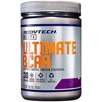 Ultimate BCAA Powder, Supports Muscle Protein Synthesis, Nitric Oxide Production, Grape (30 Servings) by BodyTech Elite