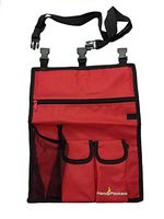 HandyPockets SidePocket Mobility Scooter Organizer and Tote Bag Red