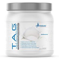 Metabolic Nutrition, TAG, Trans Alanyl Glutamine, 100% L-Glutamine Peptide Powder, Pre Intra Post Workout Supplement, Unflavored, 400 Grams (40 Servings)