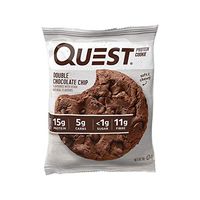 Quest Nutrition Double Chocolate Chip Protein Cookie, High Protein, Low Carb, Gluten Free, 12 Count