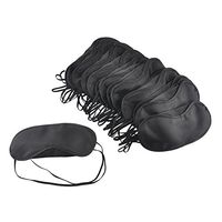 50 Pcs/Lot Gift Travel Sleeping Eye Mask Black Shade Blindfold Eye Patch Night Economic