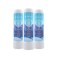 MOXE Frost - Energizing Aromatherapy Nasal Inhaler - Alleviate Headaches, Boost Focus & Energy - Cooling Sinus Blaster - Includes Peppermint, Eucalyptus, Wintergreen Essential Oils (3-Pack)