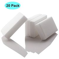 NUOMI 20 Pack Magic Sponge Eraser Cleaning Pads Melamine Multi-functional Foam Cleaner, Extra Thick Durable Universal Sponges