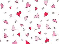 Small Valentine"Swingin' Hearts" 7x2x3" Cello Cellophane Treat Food Snack Bags (10 ct)