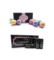 Art Du Savon Premium Body & Mind Aromatherapy Wellness Bath Bombs & Essential Oils Set - Soothe Your Stressed Body and Mind