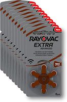 Rayovac 60 piles auditives 312 Extra advanced / pile auditive PR41 / piles pour appareils auditifs / 312AE,A312,DA312,P312,PR312H