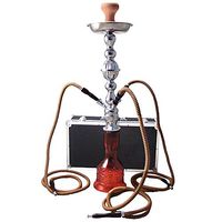 The 28'' 3 Hose Neptune Hookah shisha With a Premium Carry Case