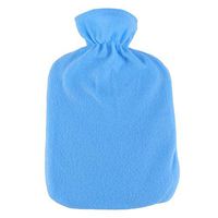 HEALIFTY Hot Water Bottle with Fabric Cover Explosion Proof Warm Water Bottle for Pain Stomach 2L (Medium Size Classic Blue)