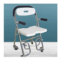 Shower Stool Bath Chair Stainless Steel and Plastic Materials Suitable for Bathroom Living Room Pregnant Women and The Elderly Multi-Functional Health Care Products (Color : B)