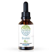 Brahmi A60 Alcohol Herbal Extract Tincture, Super-Concentrated Organic Brahmi (Bacopa Monnieri) Dried Herb (2 fl oz)