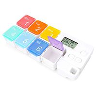 Medication Reminder, Pill Reminders, Up to 4 Times Per Day to Remind Taking Medication with No Errors, Loud Melody Alarm Medication Pill Dispensers and Reminder,Pill Organizer with Alarm