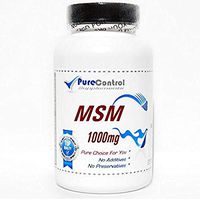 MSM 1000mg // 200 Capsules // Pure // by PureControl Supplements