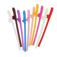 10 pcs Colorful Spice Drinking Straws Bacheloretty Bridal Shower Party Teeny Beverage Sipping Reusable