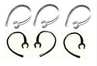 Set of 6 Replacement Bluetooth Ear Loop Hook Clip Clear/Black (8mm) Comes with Free How to Live Stress Free Ebook