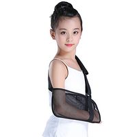 Vinfit Medical Breathable Mesh Arm Sling (11.811 in) Shoulder Support Belt with Adjustable Strap, Injured Forearm Supporter Cuff Wrist Elbow Brace Immobilizer Fracture Protector for Child Kids, Black