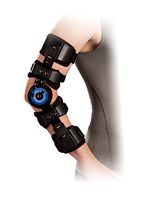 Orthomen Hinged ROM Elbow Brace, Adjustable Post OP Elbow Brace Stabilizer Splint Arm Injury Recovery Support After Surgery， Mam & Women(Right)