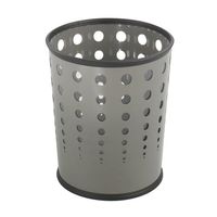SAF9740GR - Safco Steel Bubble Wastebasket