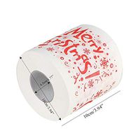 SUJING Family Roll Toilet Paper Christmas Print Soft Toilet Paper Rolls Bath Tissue (C)
