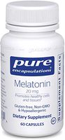 Pure Encapsulations - Melatonin 20 mg - Hypoallergenic Supplement Promotes Healthy Cells and Tissues - 60 Capsules