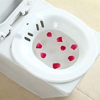 YLOVOW Sitz Bath Hip Bath Tub Flusher Bath Basin Fumigation for Pregnant Women Hemorrhoids Patients on The Toilet Hip Bath tub & Flusher