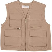 Fun and Function Weighted Explorer's Vest for Children Large (Ages 7-9), Khaki 100% Cotton with Pockets- Helps Kids with Sensory Issues, Autism, ADHD, Mood, Sensory Over Responding, Wights Included