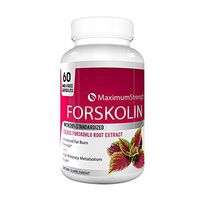 Maximum Strength Forskolin with 20% Standardized for Weight Loss - Max Strength Forskolin Extract with Advanced Fat Burn Formula 60 Capsules (1 Bottle)