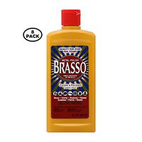 Brasso Metal Polish, 8 oz Bottle for Brass, Copper, Stainless, Chrome, Aluminum, Pewter & Bronze (Pack of 8)