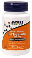Now Foods, L-Theanine 200 Mg, Veg-Capsules, 60-Count (Pack of 2)