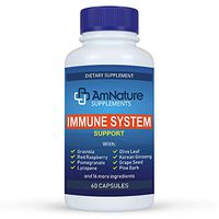 Immune System Support- Superior Anti-Oxidant and Immune System Booster with 20 Immune System Vitamins, Minerals, Herbs and Other Nutrients, 60 Capsules