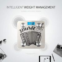 Beautiful Melody Accordion Weigh Scale Body Mass Scale Bluetooth Scales Tracks 8 Key Compositions Analyzer Sync with Fitness Apps 400 Lbs