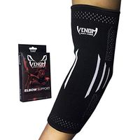 Venom Elbow Brace Compression Sleeve - Elastic Support, Tendonitis Pain, Tennis Elbow, Golfer's Elbow, Arthritis, Bursitis, Basketball, Baseball, Football, Golf, Lifting, Sports, Men, Women (Large)