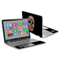 MightySkins Skin Compatible with HP Envy x360 15.6" - Floral Skull | Protective, Durable, and Unique Vinyl Decal wrap Cover | Easy to Apply, Remove, and Change Styles | Made in The USA