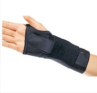 DJO Wrist Support Contoured Cotton / Elastic Left Hand Black Medium