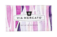 Via Mercato Decorative Oversized Matches Box Set (50 Matches Per Box) - Purples