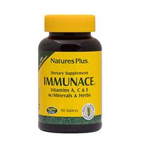NaturesPlus ImmunAce - 90 Vegetarian Tablets - Immune Health Supplement With vitamin A, C & E - Minerals & Herbs - Supports Against Free-Radicals - Gluten-Free - 45 Servings