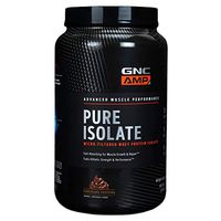 GNC AMP Pure Isolate - Chocolate Frosting, 28 Servings, 25 Grams of Whey Protein Isolate