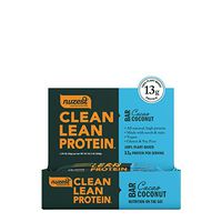 Clean Lean Protein Bar - Premium Pea Protein, Plant-Based, Vegan, Dairy Free, Gluten Free, GMO Free, Naturally Sweetened, Cacao Coconut, Box of 12