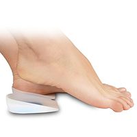 Soles Silicone Heel Cups (Pair) Soft Cushions to Help Relieve Foot Pain, Bone Spurs, Plantar Fasciitis - Hypoallergenic, Stain and Odor Resistant - Unisex - L / 39-40-41