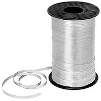 PMU Curling Ribbon 3/16" Inch X 500 Yards Silver (1/Pkg) Pkg/6