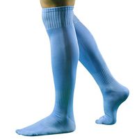 Napoo Men Long Socks Over Knee High Sport Sock Baseball Hockey Football Soccer (Sky Blue)