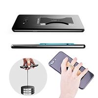 Ultra Slim phone strap for hand phone grip strap cell phone finger holder 0.8mm Band FITFlex Phone Holder for all Phones and tablets 3M Adhesive Tape (Pink)