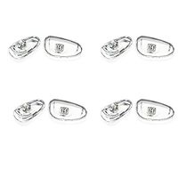 4 Pairs Transparent Silicone Eyeglasses Nose Pads - Super Soft Air Cushion Nose Pads with Screws and Screwdriver #5