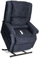 Mega Motion Infinite Position Power Easy Comfort Lift Chair Lifting Recliner FC-101 Infinite Recline Rising Electric Chaise Lounger - Element Blue Color Fabric + To the Front Door Delivery Service