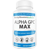 Alpha GPC Choline Supplement (60 Capsules 600mg) - Nootropic for Brain Support, Focus, Memory, Motivation, Mood & Energy - 3rd Party Tested for Soy Free, Dairy Free, Gluten Free