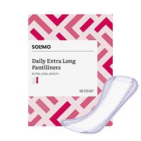 Amazon Brand - Solimo Daily Extra Long Pantiliner, Extra Long Length, 68 Count (Pack of 1)