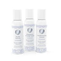 Baja Baby Organic Lavender Travel Set - 2 Ounce Shampoo, Conditioner & Body Lotion - EWG Verified - No Sulfates, Parabens or Phosphates - The Perfect Travel Set for Kids